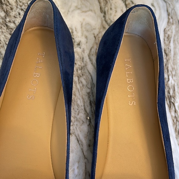 TALBOTS Navy Suede Loafers - Picture 3 of 9
